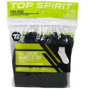 Wholesale - 5pk SMALL BLACK FULL CUSHIONED QUARTER SOCKS C/P 30, UPC: 191730263596